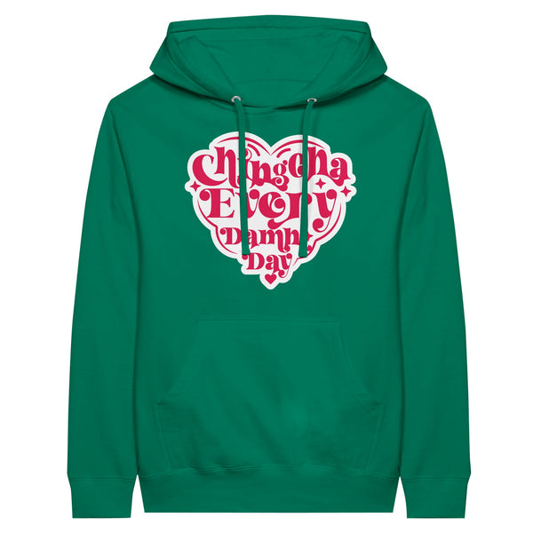 Chingona Every Damn Day – Premium Unisex Pullover Hoodie - Kelly - Pullover Hoodies