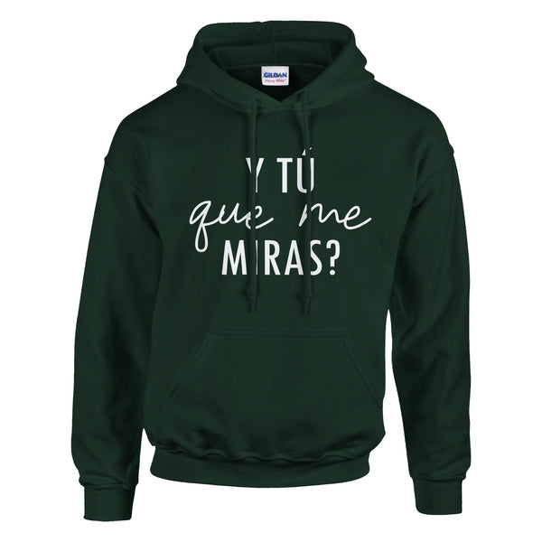 Gaze Upon Me - Bold Statement Cotton Wear - Forest Green - Hoodies