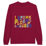 Tongue-in-Cheek Threads - Communicate in Style - Cardinal Red - Sweatshirt