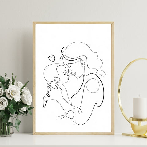 Image of Motherhood’s Gentle Embrace