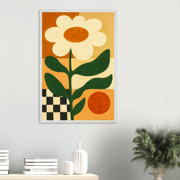 Wooden Framed Poster – A Gift of Sunshine Memory - White frame - Wooden Framed Posters