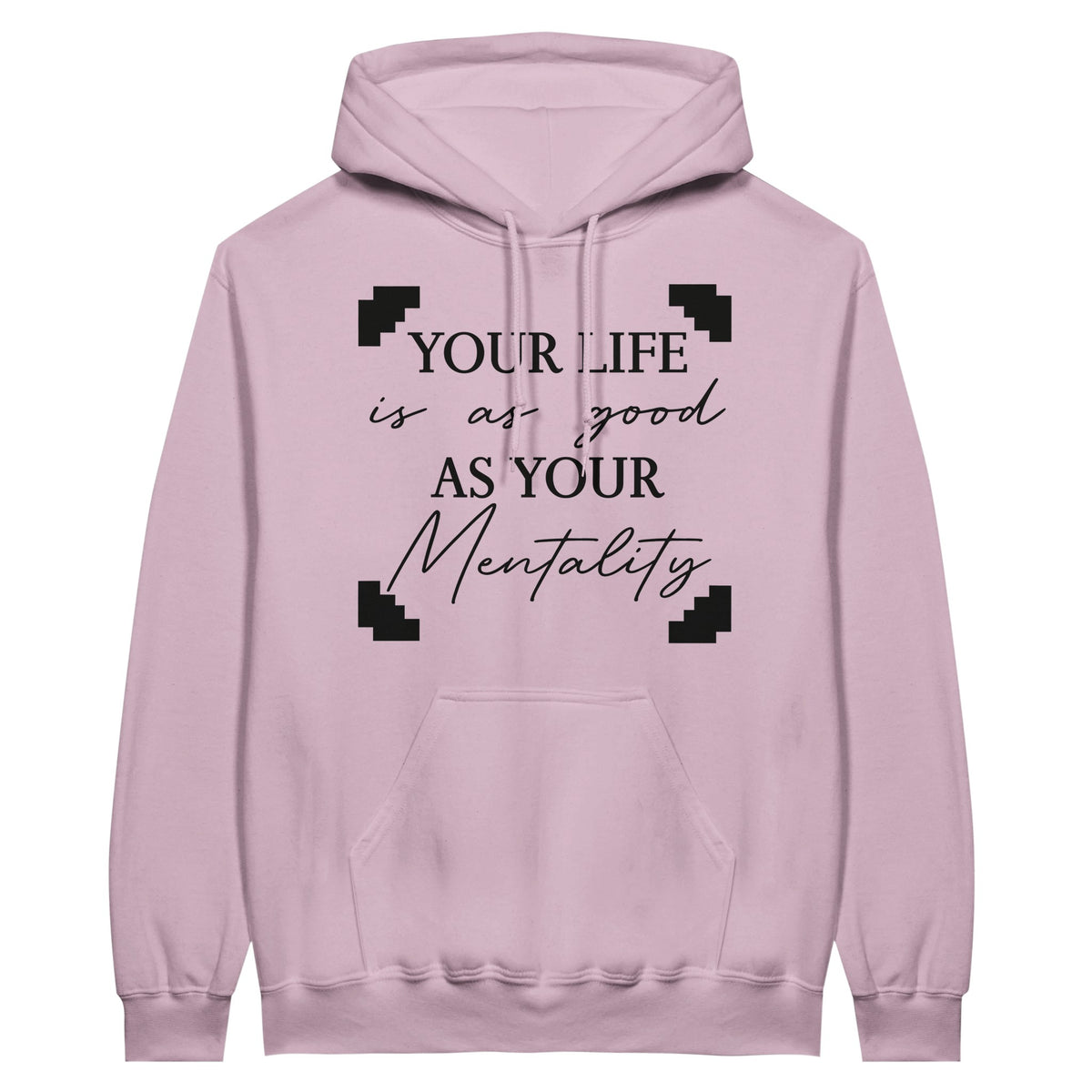 Mindset Matters - Classic Unisex Pullover Hoodie - Light Pink - Hoodies