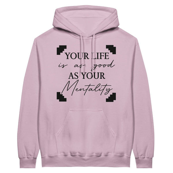 Mindset Matters - Classic Unisex Pullover Hoodie - Light Pink - Hoodies