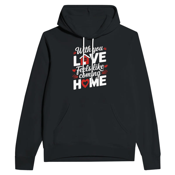 Home is Where the Heart Is – A Loving Gift for Husband - Black - Hoodies