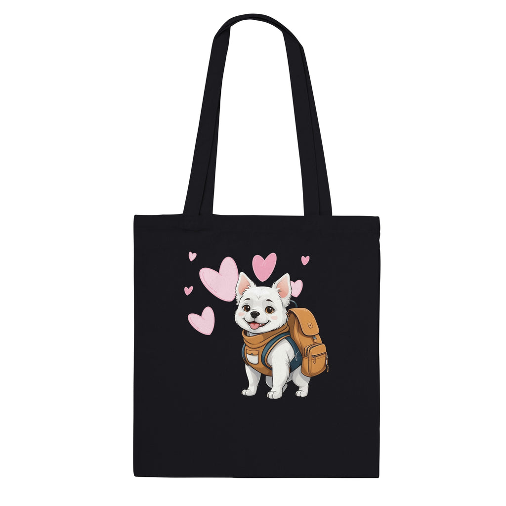 Trail-Blazing Tail Wagger Tote - Black - Direct-to-garment (DTG) - Tote Bags