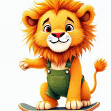 Safari Squad - Wood and Metal Framed Poster - Gold Metal Glossy Photo - Framed Posters