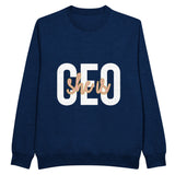 She is CEO - Wear Your Ambition Proudly! - Navy - Sweatshirt