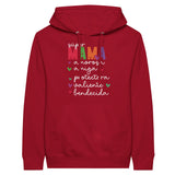 Soulful Sentiments - Embrace Every Emotion Unisex Pullover Hoodie - Red - Print Material