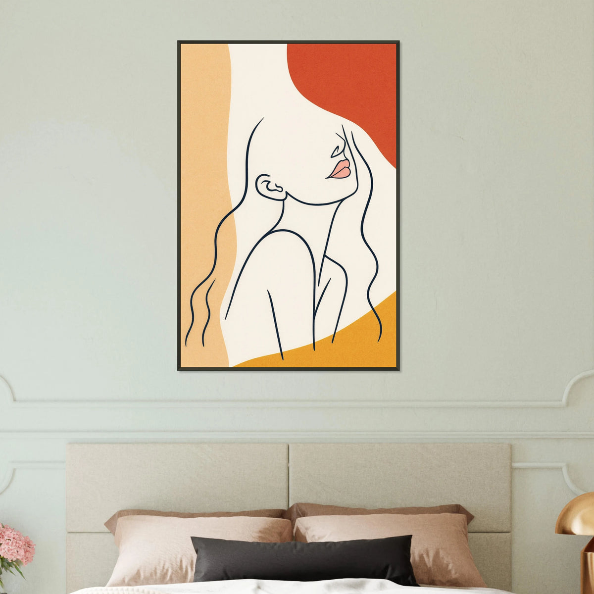 Abstract Muse – Minimalist Metal Poster Gift - - Metal Framed Posters