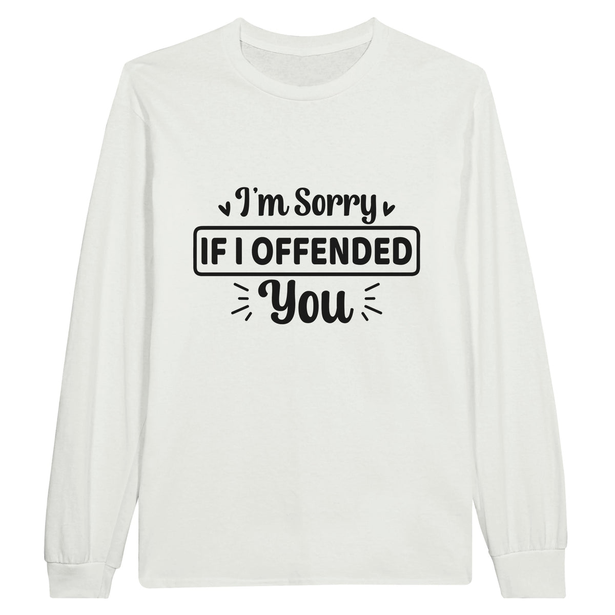 Forgiveness Fabricated - Expressing Apology in Style - White - Sweatshirts