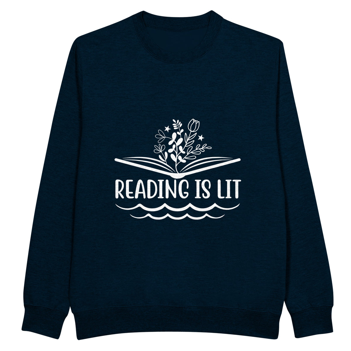 Lit Reads - Embrace the Power of Literature - Navy - Long Sleeve T-shirts