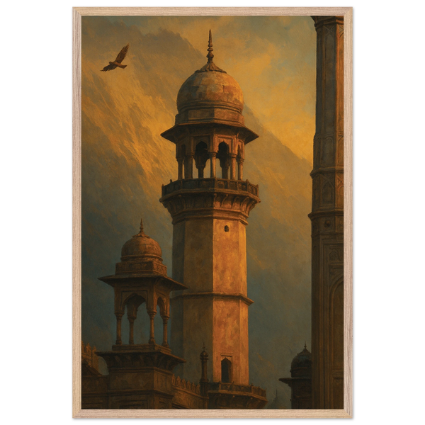 Islamic Architecture Poster – Cultural Wooden Frame Art - Wood frame - Wooden Framed Posters