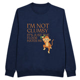 Fun and Clumsy Monkey Sweatshirt - - Crewneck Sweatshirts