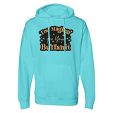 Unapologetic Wit - Embrace 'Too Magiear' Statement - blue aqua - Hoodies