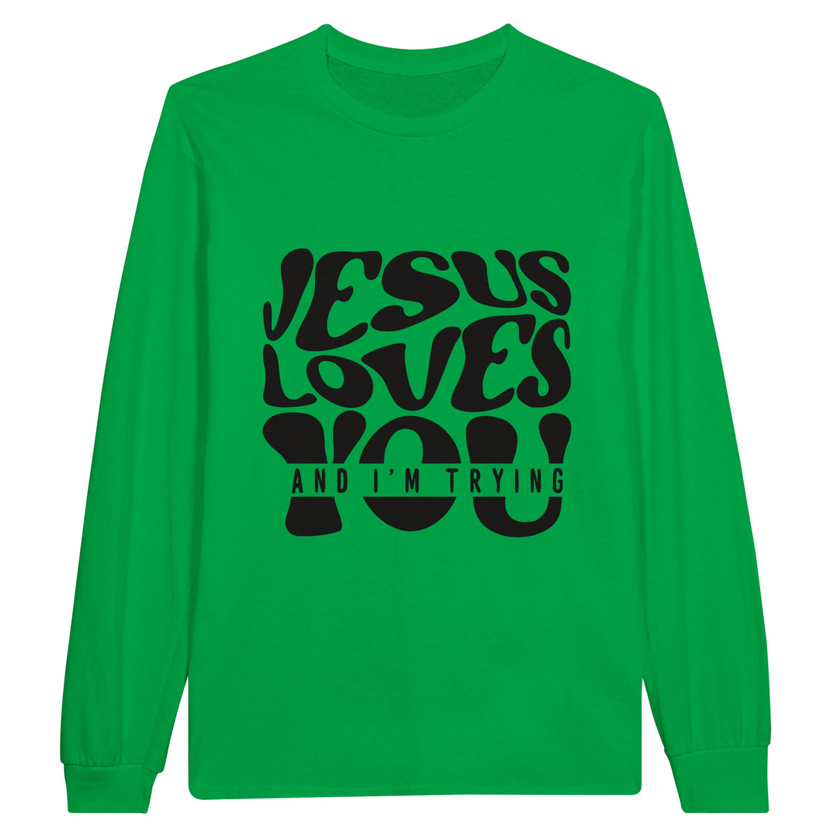 Faith in Love - Spread the Message - Irish Green - Long Sleeve T-shirts