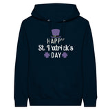 Celebrate in Style - Happy St. Patrick's Day - Premium Unisex Hoodie - Navy - Unisex Hoodies