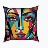 Geometric Glamour - Water-Resistant Outdoor Cushion - - Cushions