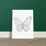 Canvas Serenity - Minimalist Butterfly Design - 45x60 cm 18x24″ - Canvas Prints