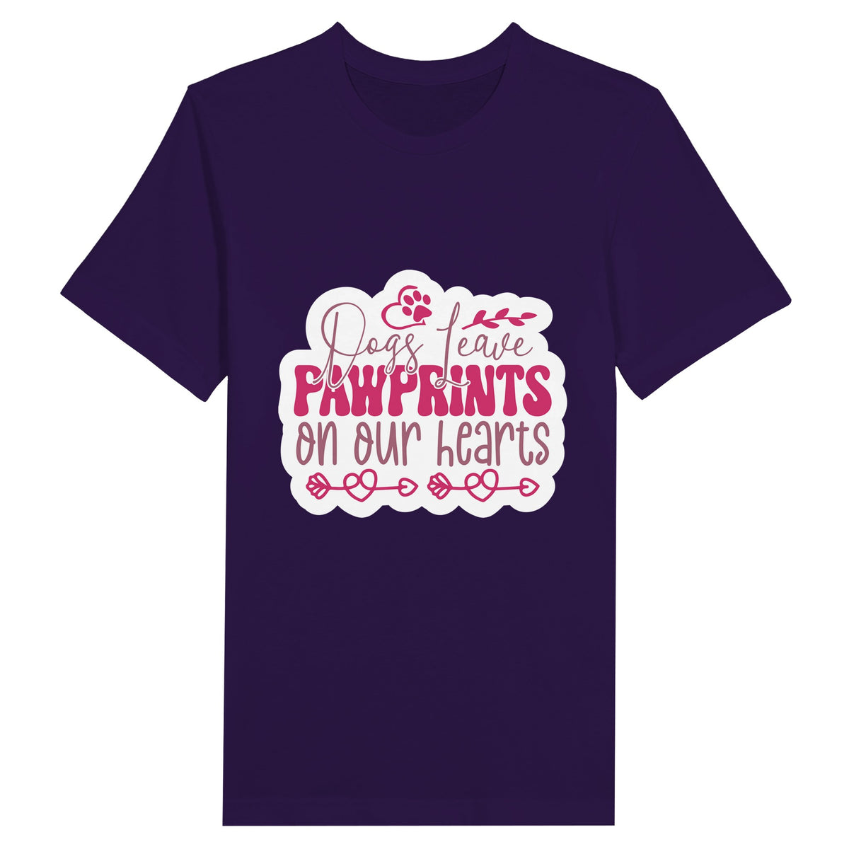 Unforgettable Bonds - Celebrating Canine Affection Tee - Team Purple - Print Material