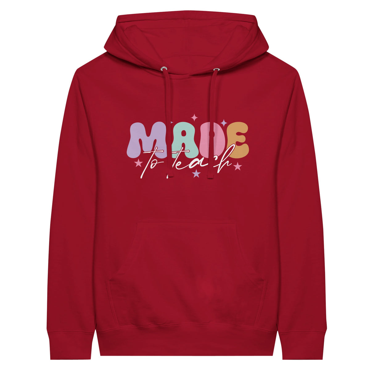 Made to Teach - Premium Unisex Pullover Hoodie - Red - Hoodies