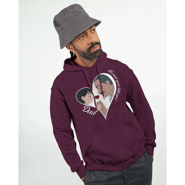 Bound by Love - A Father-Daughter Connection - Maroon - Hoodies