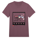 Love Broadcast - Happy Valentines Tee - Maroon Triblend - Print Material