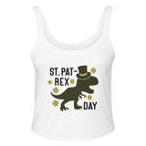 St. Pat-Rex Day - Roar into Festivities with Style - solid wht blend - Print Material