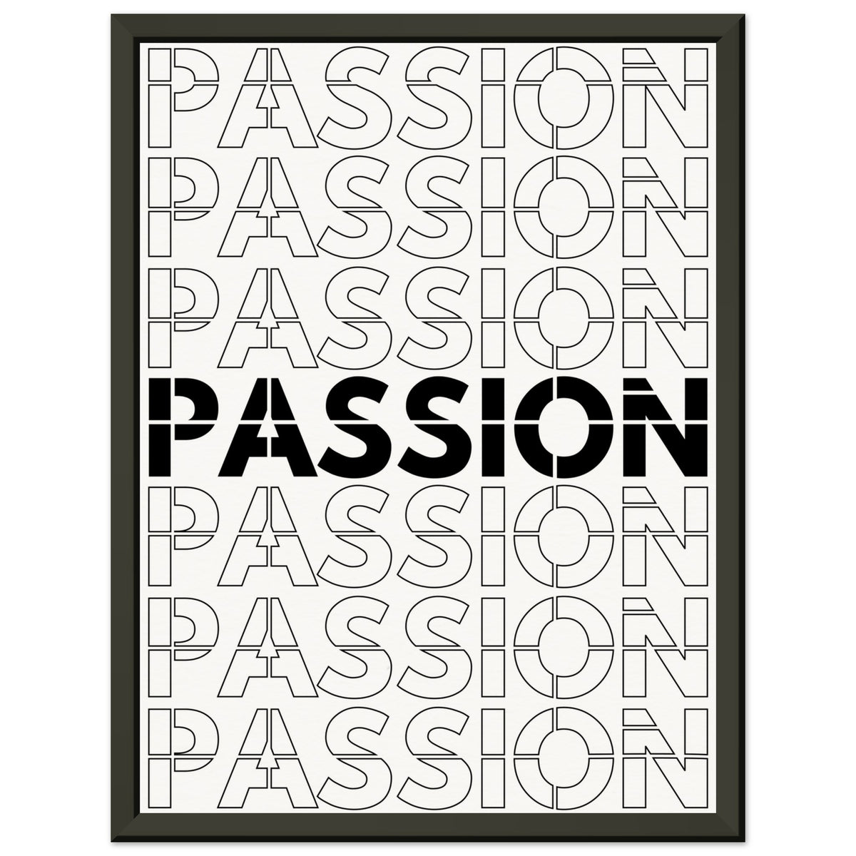 Passionate Repetition - Art That Inspires - 30x40 cm 12x16″ - Metal Framed Posters