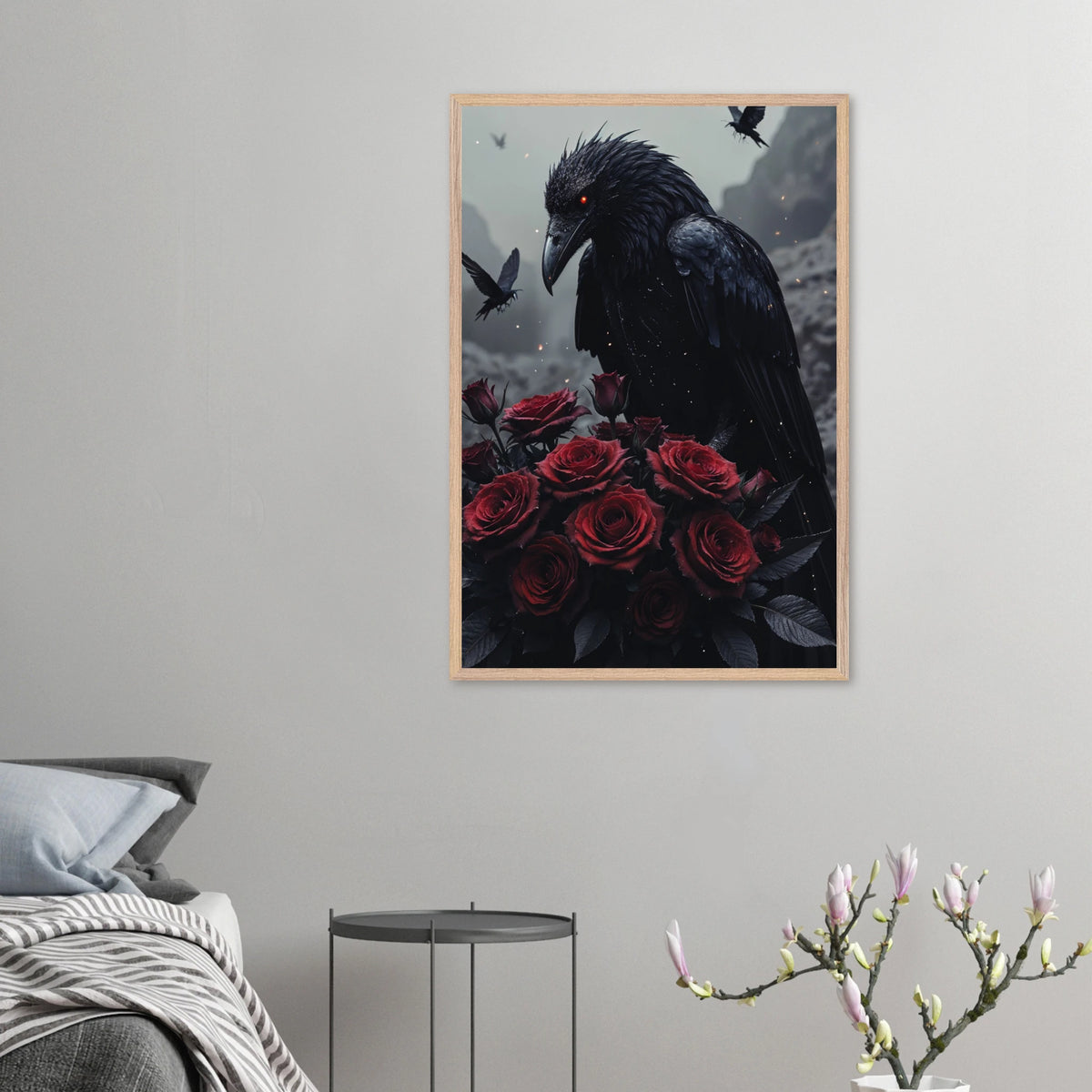 Enchanted Night Poster – Gift for Mystery Lovers - Wood frame - Wooden Framed Posters