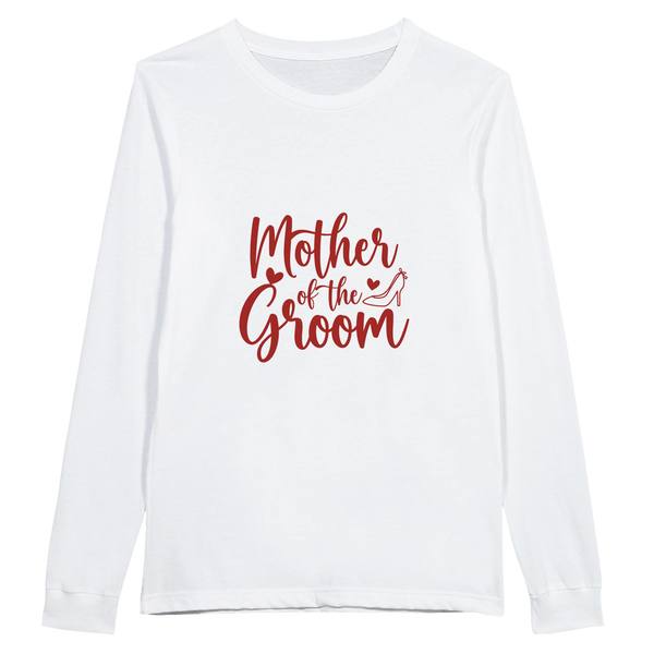 Mother of Groom - A Timeless Tribute Tee - White - Long Sleeve T-shirts