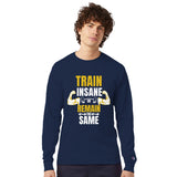 Fuel Your Fitness - No Excuses, Only Gains - Navy - Long Sleeve Shirt