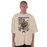 Valor and Sacrifice - Veteran's Pride Tee - Cream - T-shirts