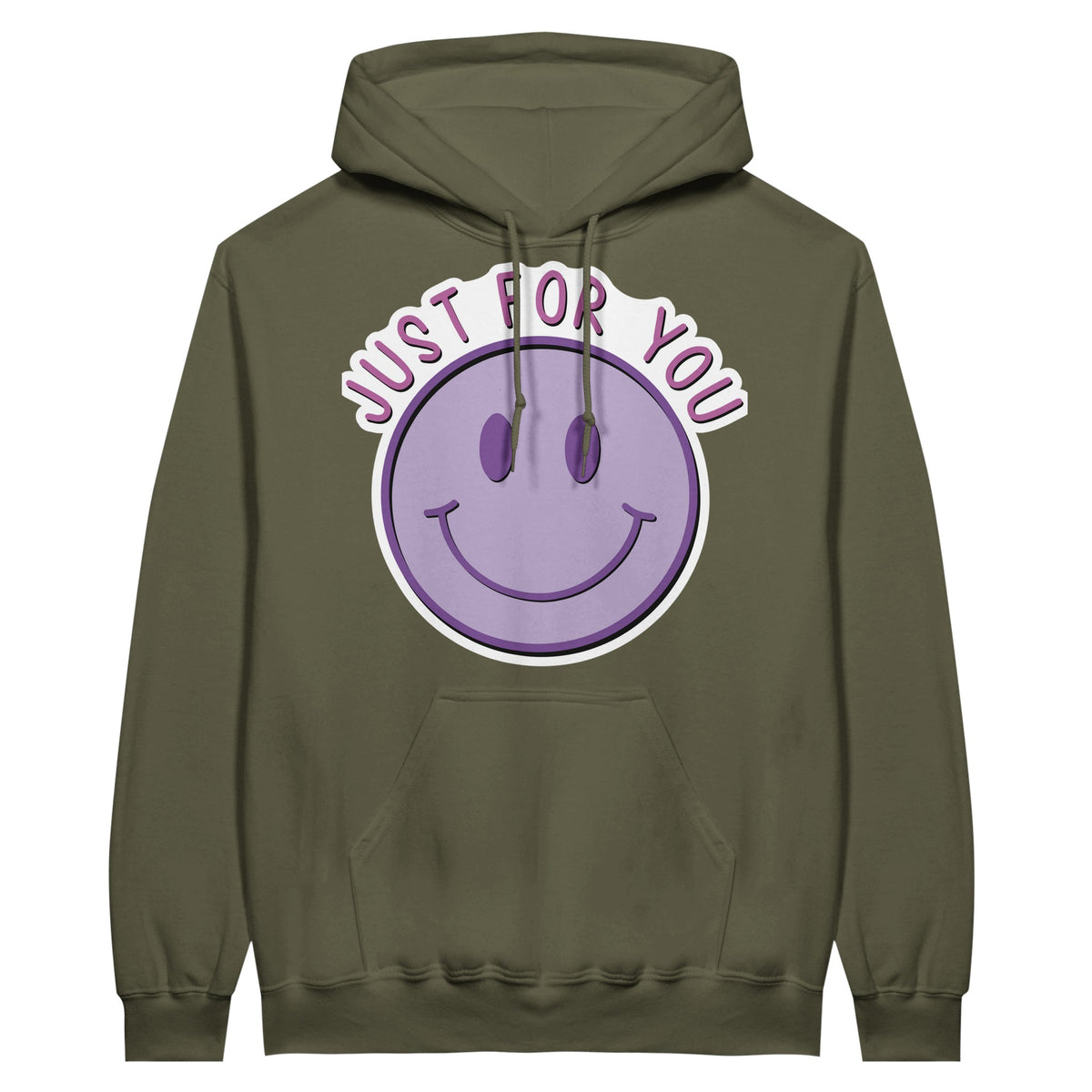 Embrace the Joy - Just for You - Unisex Pullover Hoodie - Military Green - Hoodies