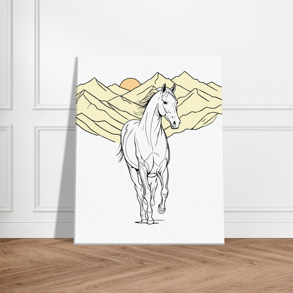 Majestic Gallop - Elegant Horse Canvas Art - - Canvas Prints