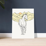 Majestic Freedom - Horse in Mountainous Landscape - 45x60 cm 18x24″ - Posters