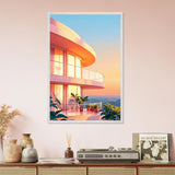 Golden Hour Escape – Framed Poster - White frame - Wooden Framed Posters