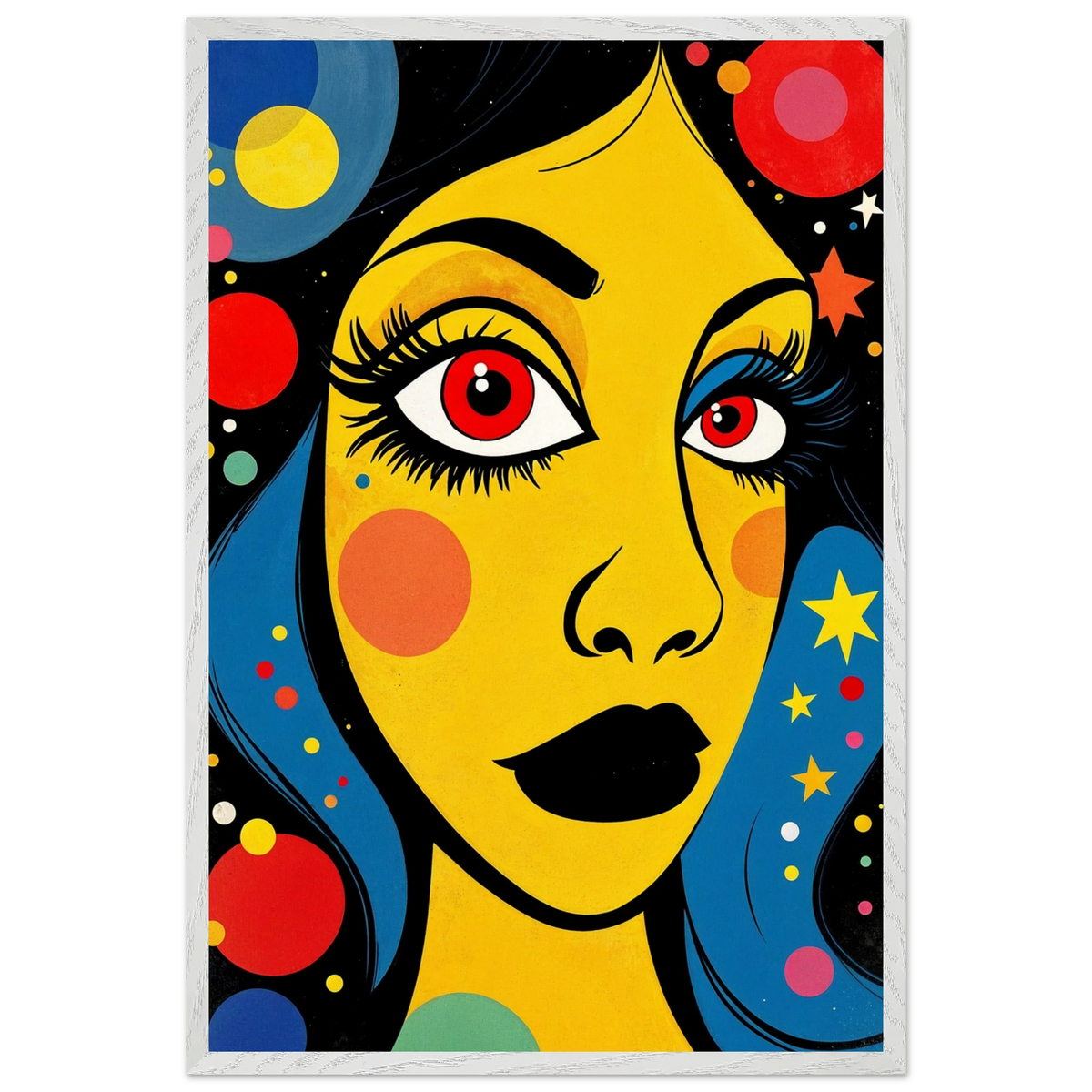 Bold Gaze – Framed Poster Gift - - Wooden Framed Posters