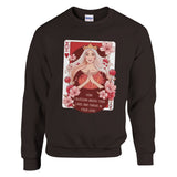 Queen of Hearts - Cherishing the Bond with Mom - Dark Chocolate - Sweatshirts