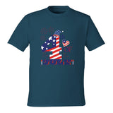 Fourth of July Fireworks Fun - tidal blue - T-shirts