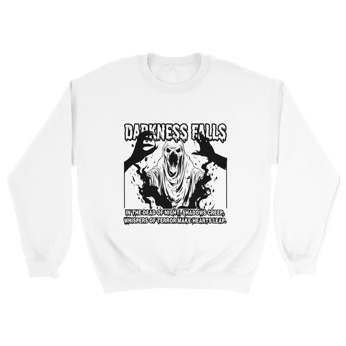 Whispers in the Night - Darkness Falls Crewneck - - Sweatshirts