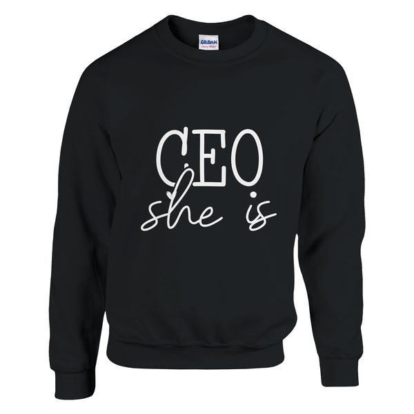 CEO of Kindness - Empower Yourself and Others - Black - Crewneck Sweatshirts