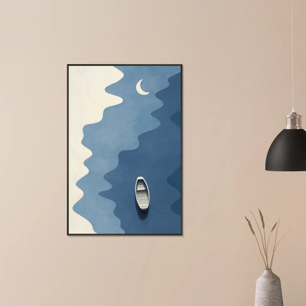 Silent Drift – Minimalist Metal Framed Poster Gift - Default Title - Metal Framed Posters