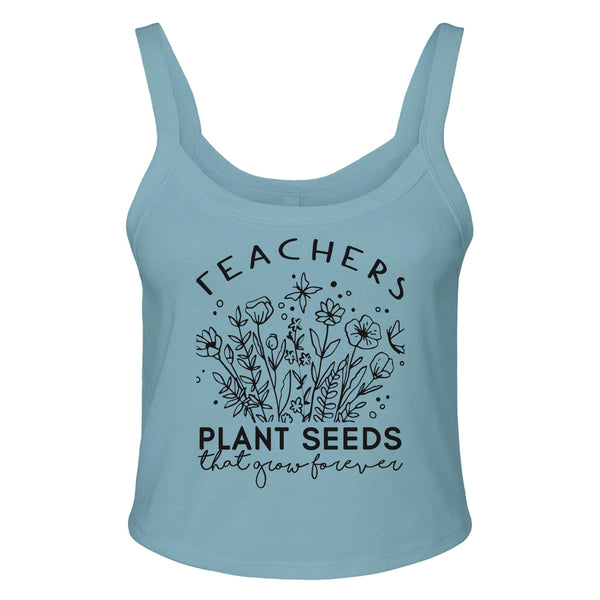 Everlasting Impact - Planting Seeds Design - sld baby blu bln - Tank Tops