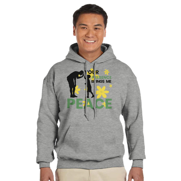 Flowers of Peace - Celebrating Fatherhood - Ash - Hoodies