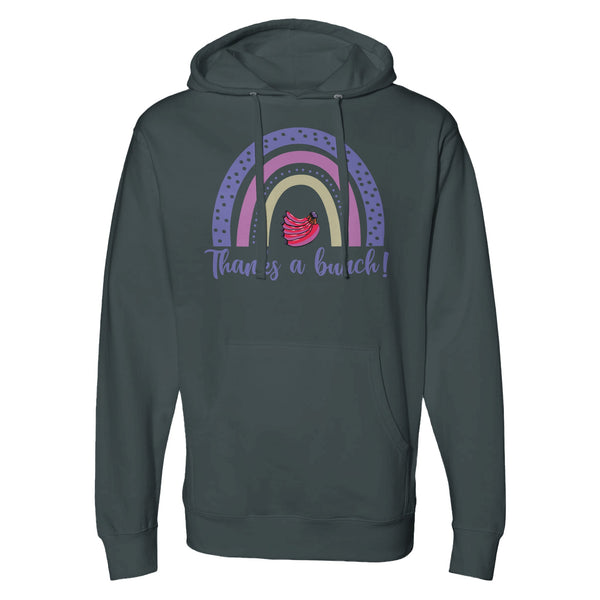 Spread Joy - The 'Thanks a Bunch!' Statement Piece - Charcoal Heather - Hoodies