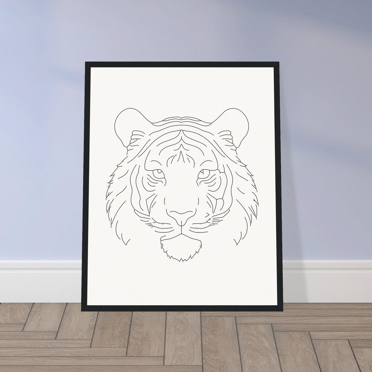 Majestic Lines - The Tiger's Gaze - - Wooden Framed Posters