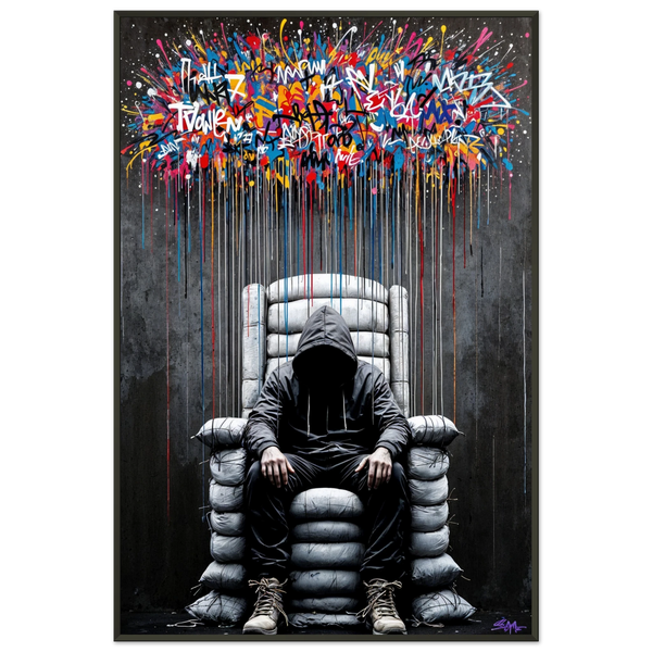 Graffiti Reign – Giftomory Framed Art - - Metal Framed Posters