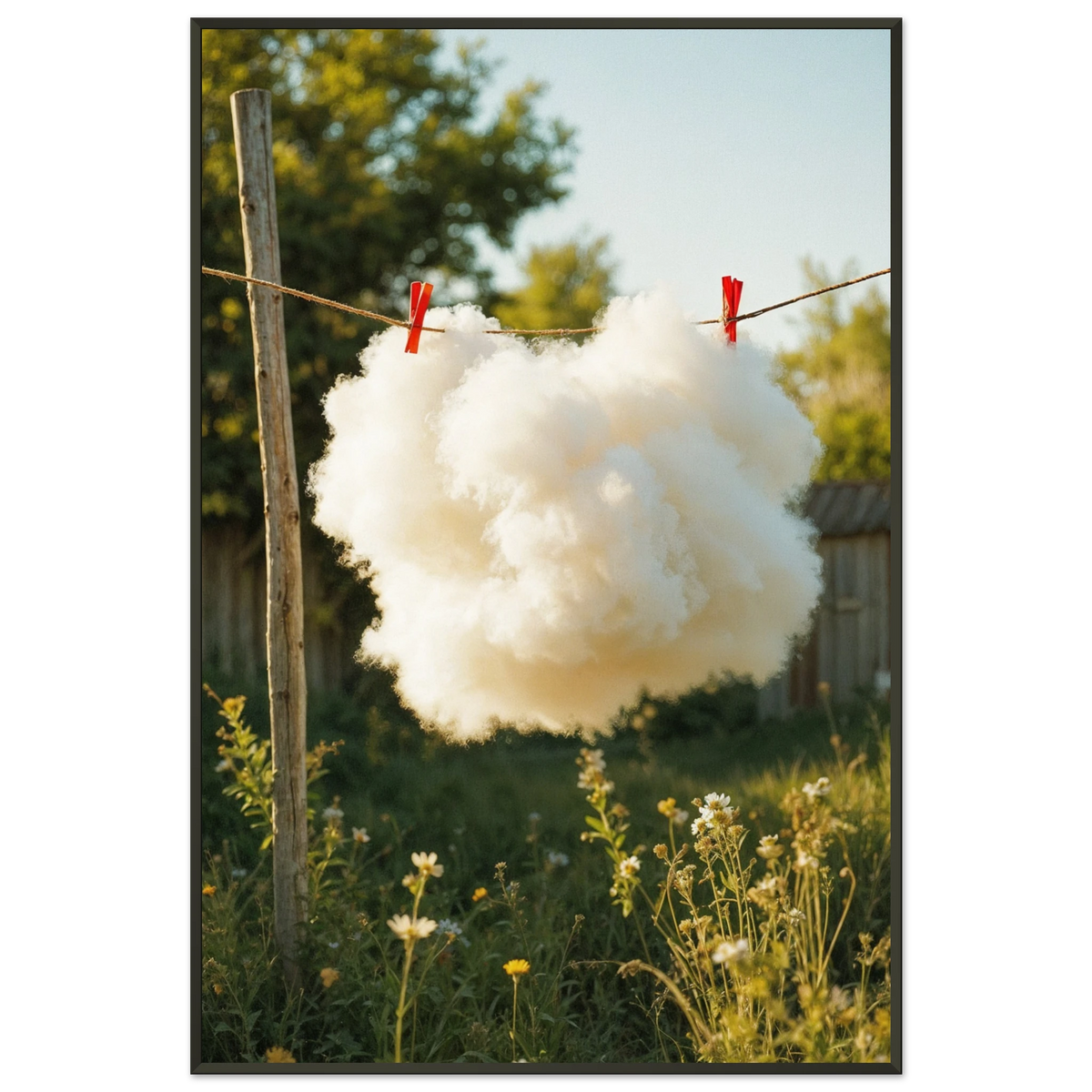 Hanging Whimsy – Giftomory Framed Print - - Metal Framed Posters