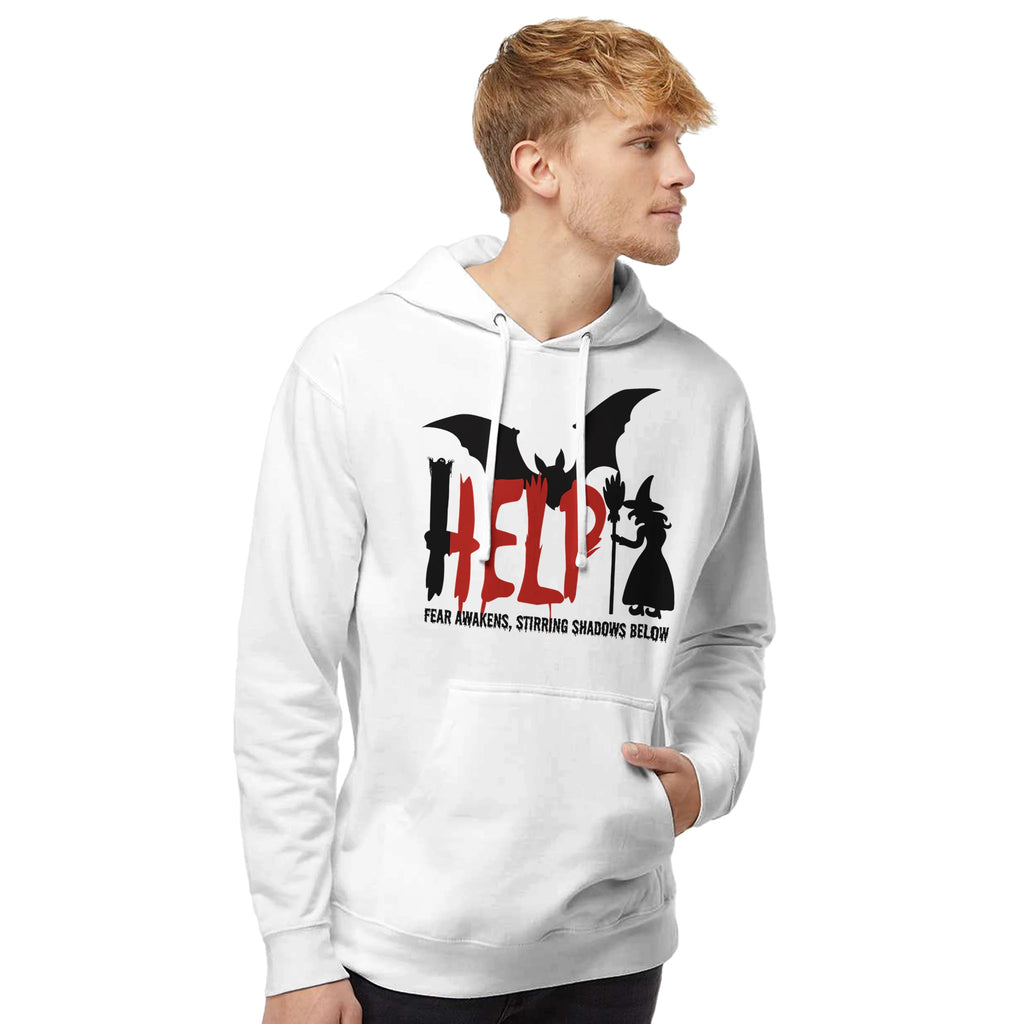 HELP! Dark Shadows Hoodie for Halloween - White - Sweatshirts