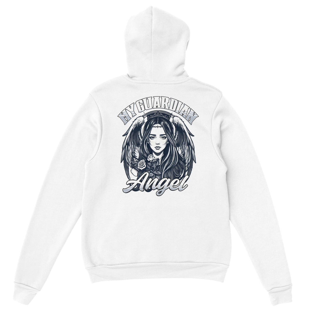 Heavenly Guardian - Angelic Embrace Pullover - White - Hoodies